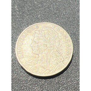 1905 French 25 Centimes Coin République Française Vintage Collectible Currency